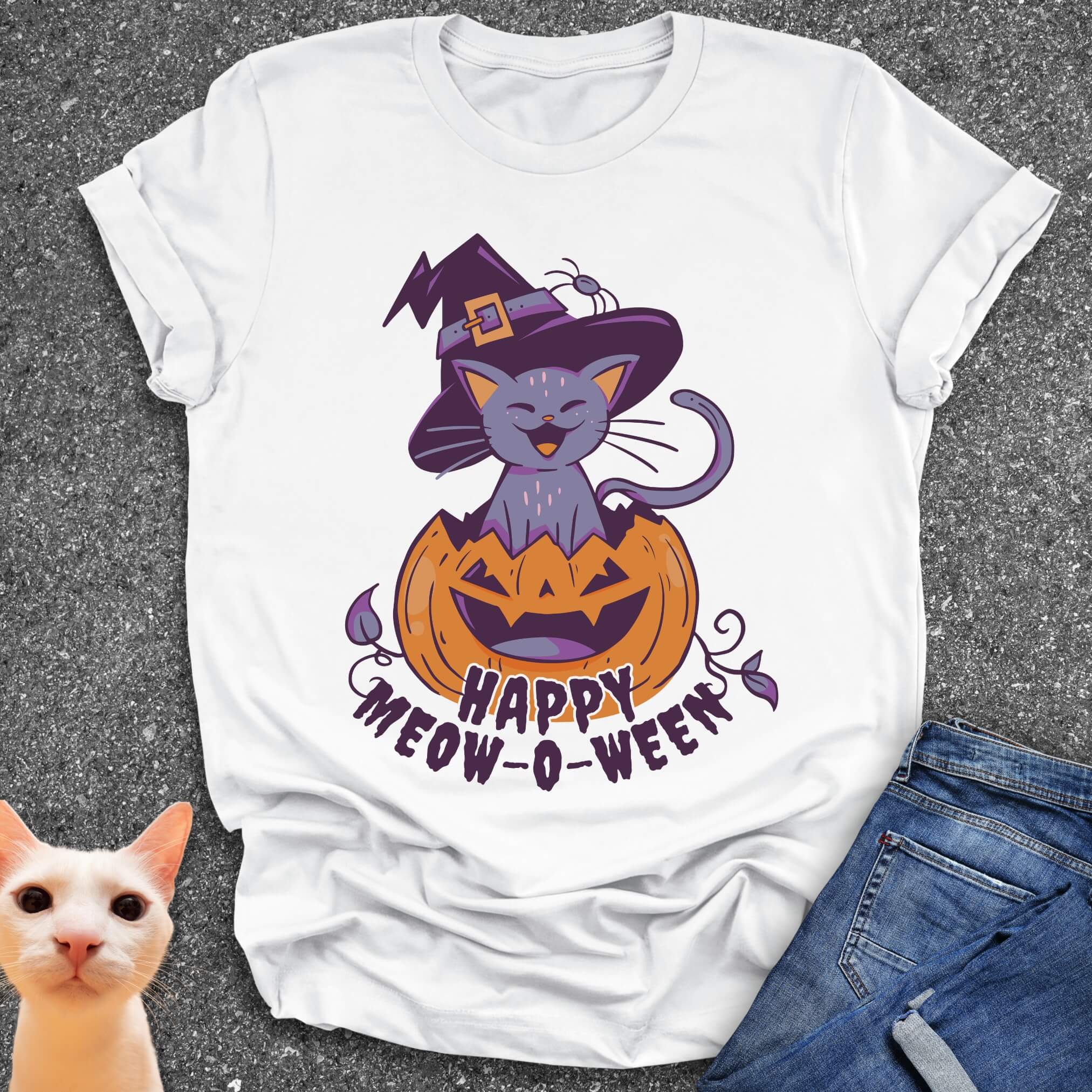 Happy Meow-o-Ween T-Shirt